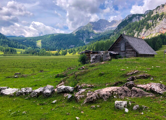 Fototapeta na wymiar Berghütte