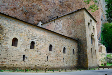 Monastery of San Juan de la Peña from the exterior,