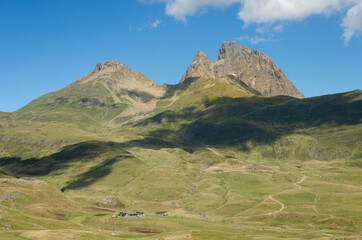 Mountain views of the pyrenees