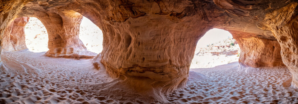 Man-made Sand Caves, Kanab, Utah	
