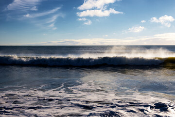 Shot of the sea, waves, Atlantic
