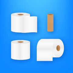 Vintage toilet paper, great design for any purposes. Flat pattern. Vector pattern.