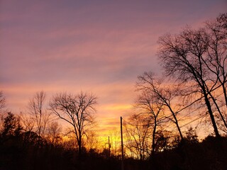 sunset in Pennsylvania 