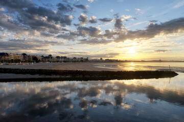 La baule beach in Loire-Atlantique coast