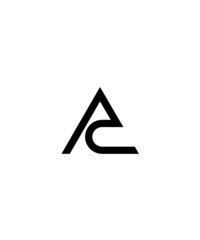 Minimalist and elegant letter A C logo design for personal branding