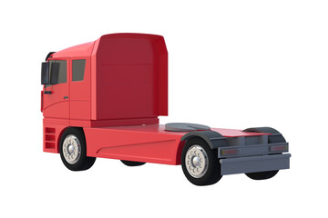 Truck isolated on white background. 3d render
