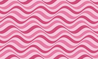 Abstract psychedelic pink wavy lines pattern background