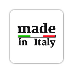 made in italy, label