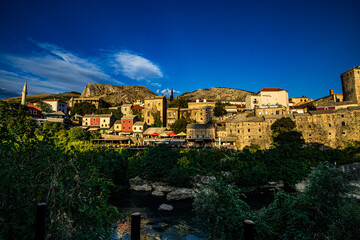 Fototapeta na wymiar Mostar Stadt in Bosnien und Herzegowina