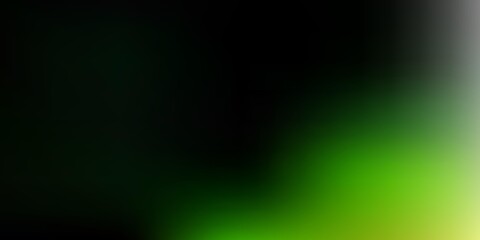 Dark green, red vector abstract blur layout.