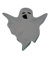 Grey ghost fly. vector illustration