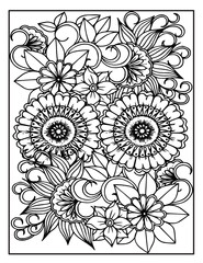 pattern coloring page for adult