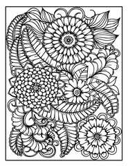 pattern coloring page for adult