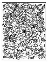 pattern coloring page for adult