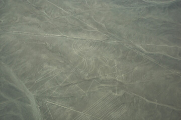 Aerial views of the Nasca Lines, Peru, Paracas
