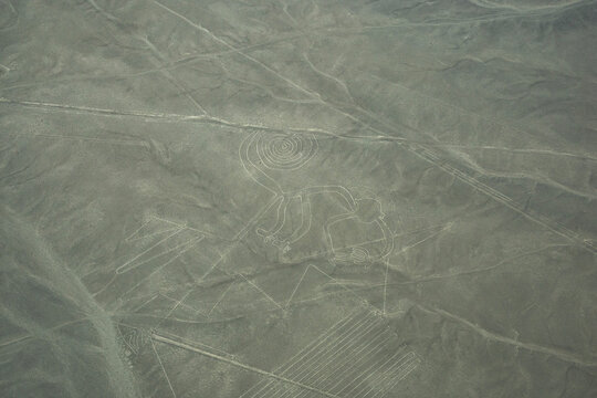 Aerial views of the Nasca Lines, Peru, Paracas