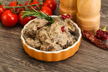 Chicken Liver with cream sauce