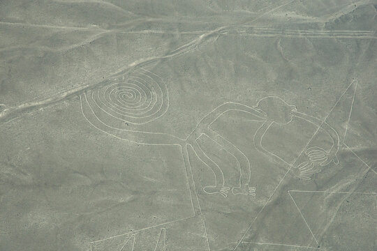 Aerial views of the Nazca Lines, Nazca Peru