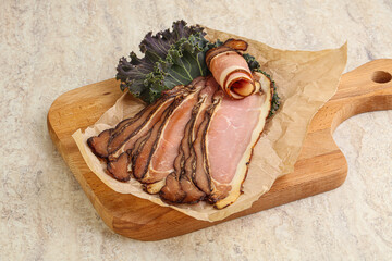 Italian traditional cuisine - prosciutto appetizer