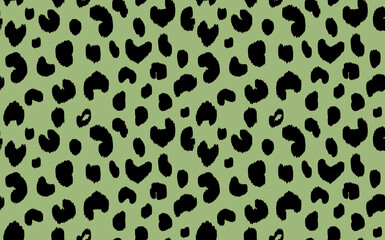 Abstract modern leopard seamless pattern. Animals trendy background. Color decorative vector stock illustration for print, card, postcard, fabric, textile. Modern ornament of stylized skin
