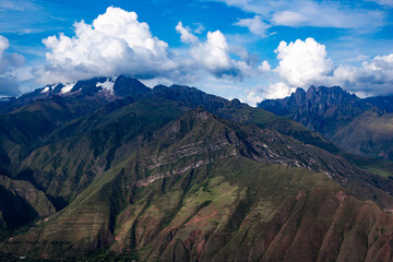 Views of the Sacred Valley and Urubamba, Andes Mountains, Peru