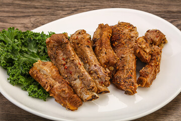 Stewed pork ribs with spices