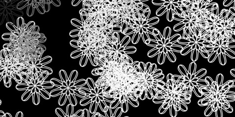 Dark Gray vector texture with memphis shapes.