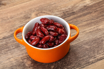 Canned red Kidney in the bowl