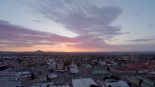 Sunset in Windhoek Namibia
