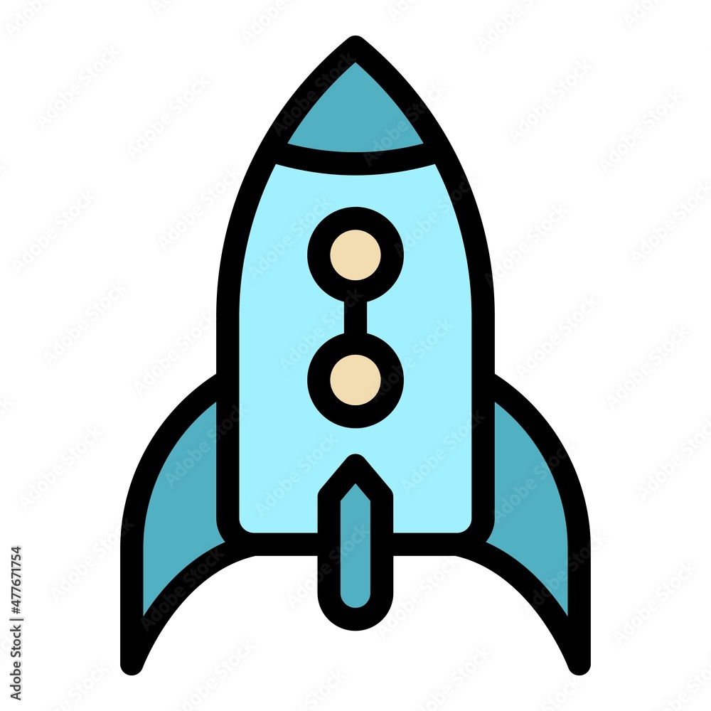 Poster startup problems icon. outline startup problems vector icon color flat isolated