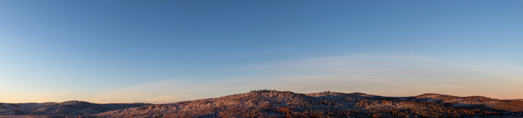 sunrise over the mountains