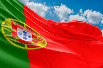 The flag of Portugal is a rectangular bicolour with a field divided into green on the hoist, and...