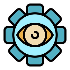 Expertise essence icon. Outline expertise essence vector icon color flat isolated