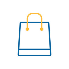 Shopping bag vector flat icon