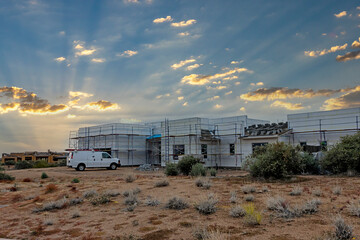 New Custom Home Being Built In Scottsdale, Arizona.
