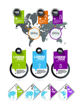 Abstract infographics template. Vector illustration.