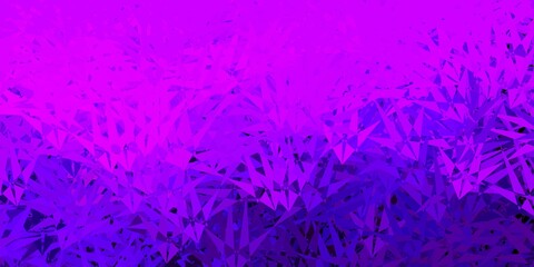 Dark purple vector pattern with polygonal shapes.