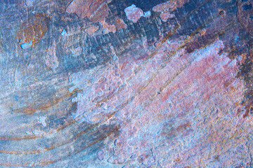 Rusty blue natural stone and slate. Background.