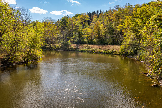 Cuyahoga River In Autumn