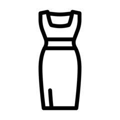 Fototapeta premium dresses little black dresses line icon vector. dresses little black dresses sign. isolated contour symbol black illustration