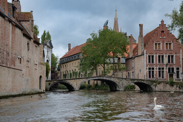 Fototapeta na wymiar canal in Bruges Belgium 