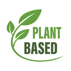 Fototapeta premium Plant based Icon on a white background.