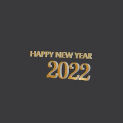 Fototapeta na wymiar 2022 Happy new year design template