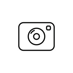 Camera, Photography, Digital, Photo Line Icon, Vector, Illustration, Logo Template. Suitable For Many Purposes