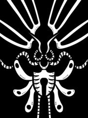 black and white of abstract background