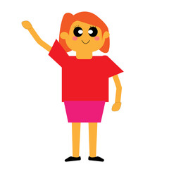 illustration design of cartoons characters with some various style 