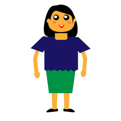 illustration design of cartoons characters with some various style 