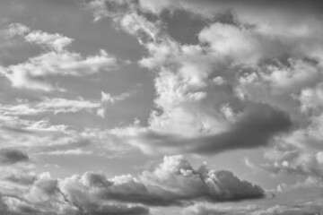 Clouds Cumulus Black And White