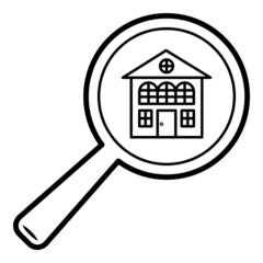 Magnifier Flat Icon Isolated On White Background