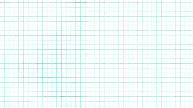 Exercise book grid. Crazy doodle grunge pulsing stop motion blank background good for titles, intro, school, background, etc...